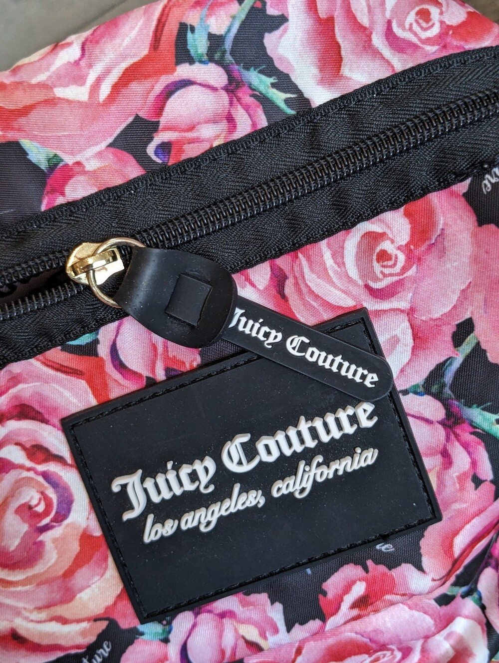Juicy Couture Y2K Pink Floral Mini Chic Feminine Everyday School Work Backpack - Picture 8 of 17